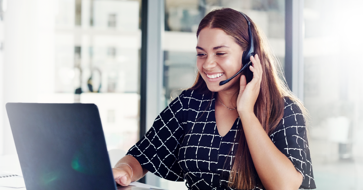 woman on the phone outsourcing sales